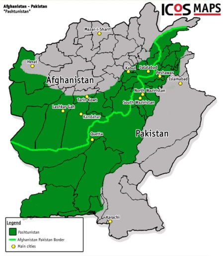 Map of "Pashtunistan" 2007